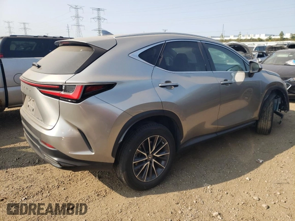 2022 Lexus NX with VIN 2T2ADCAZ4NC002379, listed as a Copart auction lot 71153604 with 26,490 mi miles and Salvage Title. Bid and sale history available at carsss.com. Image 3.