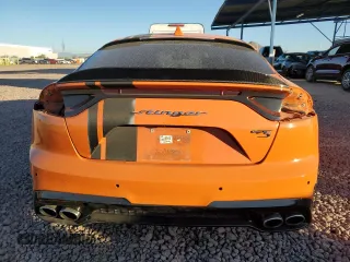 2019 Kia Stinger GT with VIN KNAE35LC9K6071100, listed as a Copart auction lot 44145015 with 76,659 mi miles and Salvage Title. Bid and sale history available at DreamBid. Image 6.