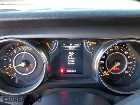 2022 Jeep Wrangler Willys Sport z VIN 1C4HJXAG8NW224898, wystawiony jako Copart lot #47899775 z przebiegiem 29 623 mil mil oraz Szkoda całkowita • Salvage title. Historia ofert i sprzedaży dostępna na DreamBid. Obrazek 9.