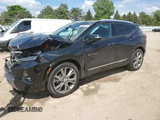 2019 Chevrolet Blazer Premier z VIN 3GNKBKRSXKS654834, wystawiony jako Copart lot #56870115 z przebiegiem 42 241 mil mil oraz Szkoda całkowita • Salvage title. Historia ofert i sprzedaży dostępna na DreamBid. Obrazek 1.