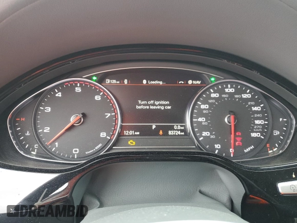 2015 Audi A8 L 4.0T with VIN WAU32AFD2FN019083, listed as a Copart auction lot 45976045 with 83,724 mi miles and Salvage Title. Bid and sale history available at carsss.com. Image 9.