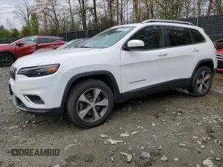 2019 Jeep Cherokee Limited with VIN 1C4PJMDX9KD158035, listed as a Copart auction lot 52871525 with 97,543 mi miles and Salvage Title. Bid and sale history available at DreamBid. Image 1.