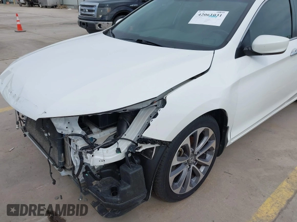 2015 Honda Accord Sport with VIN 1HGCR2F59FA176437, listed as a IAAI auction lot 42061031 with 106,069 mi miles and . Bid and sale history available at DreamBid. Image 6.