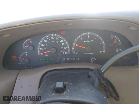 2000 Ford F-150 XL with VIN 1FTRX17W4YKA47244, listed as a IAAI auction lot 42076893 with 362,114 mi miles. Bid and sale history available at carsss.com. Image 7.