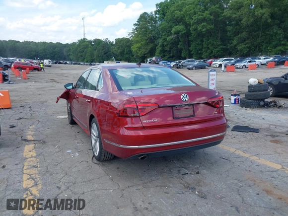 2017 Volkswagen Passat SE with VIN 1VWGT7A30HC058916, listed as a IAAI auction lot 42450554 with 82,960 mi miles and . Bid and sale history available at DreamBid. Image 3.
