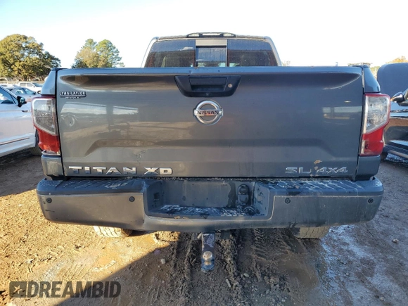 2017 Nissan Titan XD SL with VIN 1N6AA1F46HN502041, listed as a Copart auction lot 81795114 with 109,176 mi miles and Salvage Title. Bid and sale history available at carsss.com. Image 6.