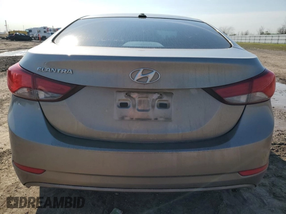 2016 Hyundai Elantra SE with VIN 5NPDH4AE0GH761703, listed as a Copart auction lot 46860205 with 172,588 mi miles and Salvage title. Bid and sale history available at DreamBid. Image 6.