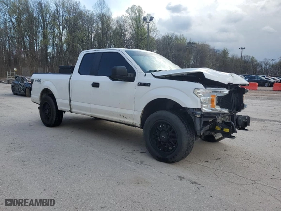 2018 Ford F-150 XL with VIN 1FTEX1EP6JKE74540, listed as a Copart auction lot 53137845 with 132,544 mi miles and Salvage Title. Bid and sale history available at carsss.com. Image 4.