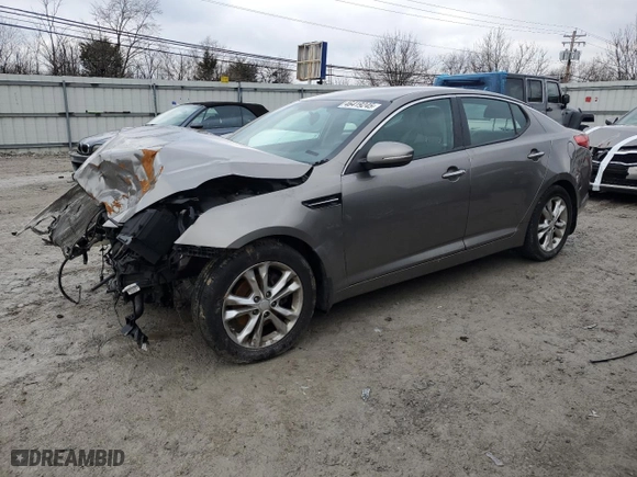 2013 Kia Optima EX with VIN 5XXGN4A73DG243437, listed as a Copart auction lot 46419245 with 0 mi miles and Salvage Title. Bid and sale history available at carsss.com. Image 1.