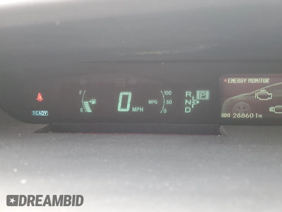 2012 Toyota Prius One with VIN JTDKN3DU0C1560172, listed as a Copart auction lot 52567715 with 288,601 mi miles and Salvage Title. Bid and sale history available at DreamBid. Image 9.