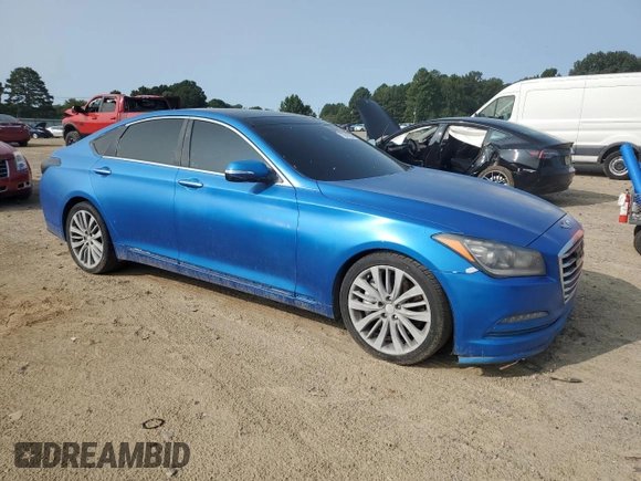 2015 Hyundai Genesis 5.0L with VIN KMHGN4JF1FU059727, listed as a Copart auction lot 70619204 with 129,881 mi miles and Clean Title. Bid and sale history available at carsss.com. Image 4.