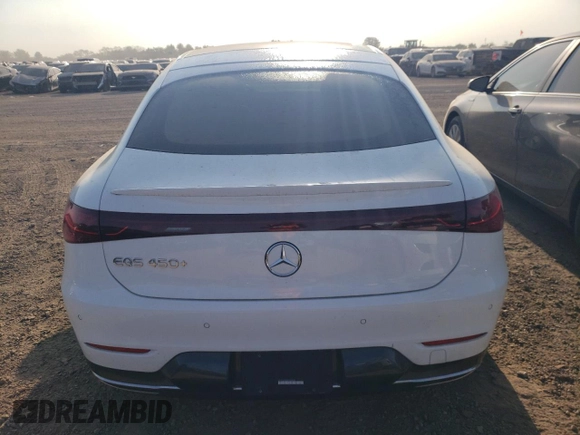 2023 Mercedes-Benz EQS with VIN W1KCG2DB9PA033976, listed as a Copart auction lot 70671834 with 7,253 mi miles and Salvage Title. Bid and sale history available at carsss.com. Image 6.