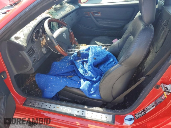 2002 Mercedes-Benz SLK 320 with VIN WDBKK65F62F246665, listed as a Copart auction lot 61410145 with Not provided miles and Salvage title. Bid and sale history available at DreamBid. Image 7.