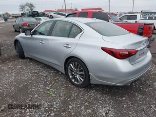 2018 Infiniti Q50 Luxe with VIN JN1EV7AP8JM361307, listed as a IAAI auction lot 41857098 with 98,243 mi miles and . Bid and sale history available at DreamBid. Image 3.