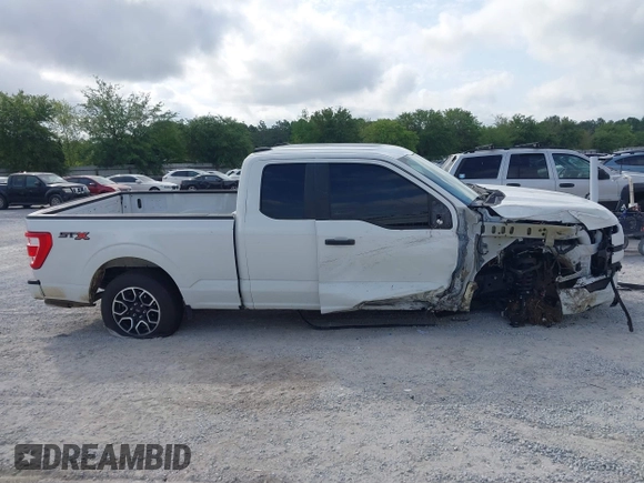 2023 Ford F-150 XL with VIN 1FTEX1CP9PKF91606, listed as a IAAI auction lot 42124058 with 23,535 mi miles and . Bid and sale history available at DreamBid. Image 13.