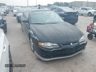 2004 Chevrolet Monte Carlo SS Supercharged with VIN 2G1WZ151949382833, listed as a IAAI auction lot 41743904 with 54,863 mi miles. Bid and sale history available at carsss.com. Image 1.