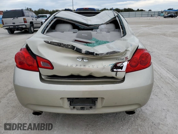 2007 Infiniti G35 Sport with VIN JNKBV61E57M703179, listed as a Copart auction lot 78223534 with 174,623 mi miles and Salvage Title. Bid and sale history available at DreamBid. Image 6.