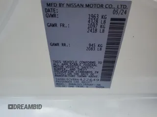 2024 Nissan Altima SR z VIN 1N4BL4CV8RN422649, wystawiony jako Copart lot #56206745 z przebiegiem 309 mil mil oraz Szkoda całkowita • Salvage title. Historia ofert i sprzedaży dostępna na DreamBid. Obrazek 12.