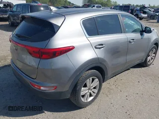 2017 Kia Sportage LX with VIN KNDPM3AC7H7166208, listed as a IAAI auction lot 41910485 with 100,211 mi miles. Bid and sale history available at carsss.com. Image 4.