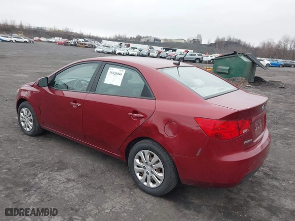 2012 Kia Forte EX with VIN KNAFU4A28C5498961, listed as a IAAI auction lot 41826046 with 198,584 mi miles. Bid and sale history available at carsss.com. Image 3.