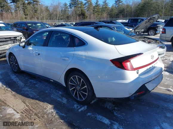 2023 Hyundai Sonata Limited with VIN KMHL34J26PA328440, listed as a IAAI auction lot 41502323 with 34,462 mi miles. Bid and sale history available at carsss.com. Image 3.
