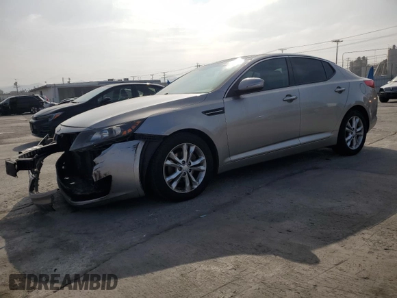 2013 Kia Optima EX with VIN 5XXGN4A78DG181677, listed as a Copart auction lot 61037675 with 125,600 mi miles and Salvage title. Bid and sale history available at DreamBid. Image 1.