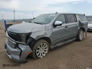 2024 Chevrolet Suburban Premier with VIN 1GNSKFKD5RR220031, listed as a Copart auction lot 70828094 with 8,410 mi miles and Salvage Title. Bid and sale history available at carsss.com. Image 1.