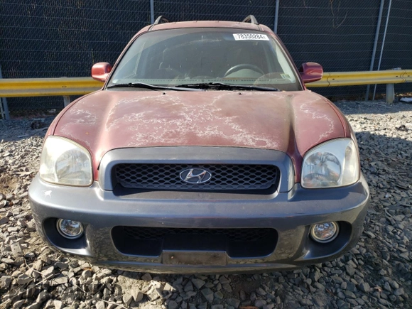 2003 Hyundai Santa Fe GLS with VIN KM8SC13E93U493697, listed as a Copart auction lot 78350284 with 82,871 mi miles and Salvage Title. Bid and sale history available at carsss.com. Image 5.