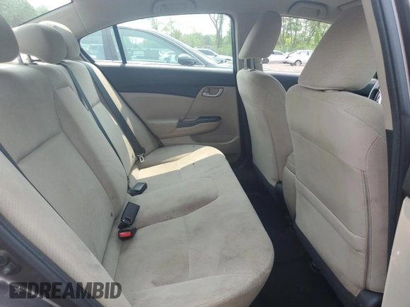 2013 Honda Civic LX with VIN 2HGFB2F55DH552566, listed as a Copart auction lot 59542755 with 160,820 mi miles and Salvage title. Bid and sale history available at DreamBid. Image 10.