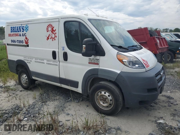 2017 Ram ProMaster Cargo with VIN 3C6TRVNG3HE506180, listed as a Copart auction lot 68477374 with 110,623 mi miles and Salvage Title. Bid and sale history available at carsss.com. Image 4.
