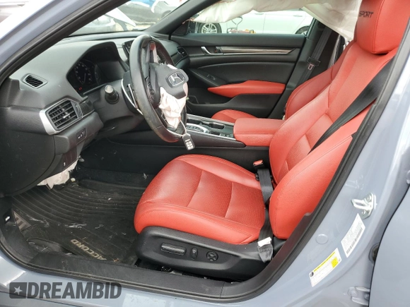 2021 Honda Accord Sport with VIN 1HGCV2F30MA029866, listed as a Copart auction lot 58736855 with 28,216 mi miles and Salvage title. Bid and sale history available at DreamBid. Image 7.