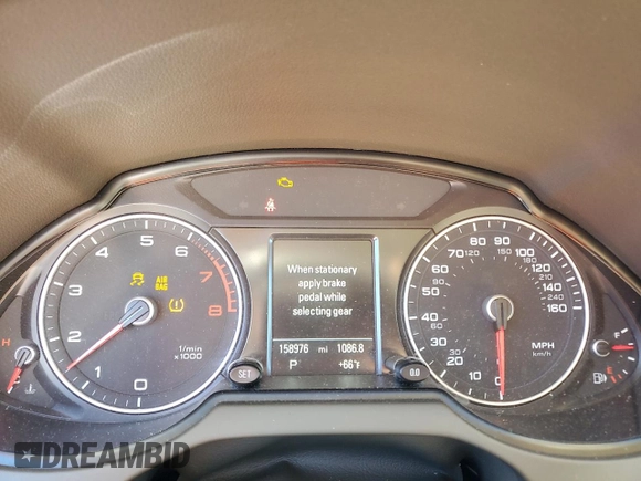 2015 Audi Q5 Premium Plus with VIN WA1LFBFP0FA072471, listed as a Copart auction lot 46832205 with 158,976 mi miles and Salvage title. Bid and sale history available at DreamBid. Image 9.