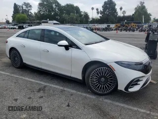 2022 Mercedes-Benz EQS with VIN W1KCG4EB3NA017926, listed as a Copart auction lot 51225244 with 18,669 mi miles and Salvage Title. Bid and sale history available at carsss.com. Image 4.