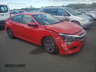 2018 Honda Civic EX with VIN 2HGFC2F74JH530701, listed as a Copart auction lot 74676554 with 69,624 mi miles and Salvage Title. Bid and sale history available at DreamBid. Image 4.