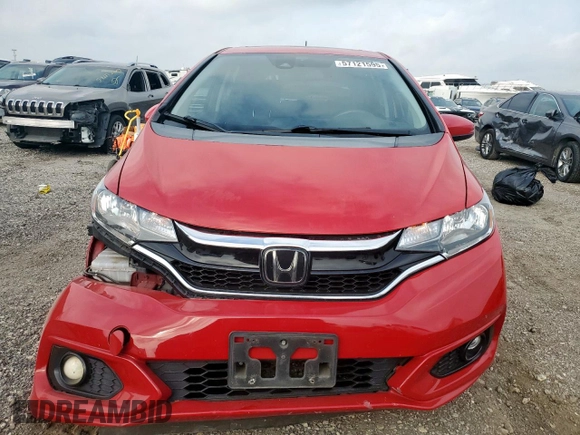 2018 Honda Fit EX-L with VIN 3HGGK5H97JM706911, listed as a Copart auction lot 57121595 with 117,375 mi miles and Salvage title. Bid and sale history available at DreamBid. Image 5.