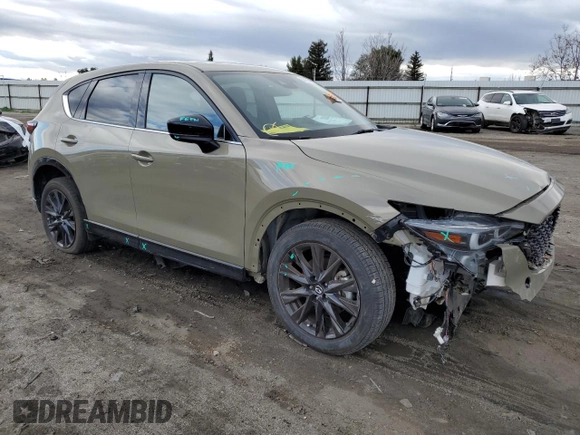 2024 Mazda CX-5 2.5 Carbon Turbo with VIN JM3KFBAY5R0403872, listed as a Copart auction lot 89161145 with 9,601 mi miles and Salvage Title. Bid and sale history available at carsss.com. Image 4.