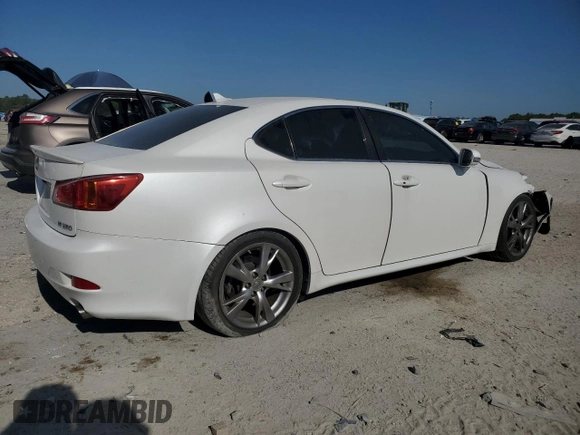 2009 Lexus IS 250 with VIN JTHBK262595086475, listed as a Copart auction lot 52990225 with 80,837 mi miles and Salvage Title. Bid and sale history available at carsss.com. Image 3.