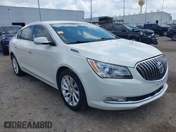 2014 Buick LaCrosse Leather with VIN 1G4GB5G32EF151766, listed as a IAAI auction lot 42071781 with 108,136 mi miles. Bid and sale history available at carsss.com. Image 1.