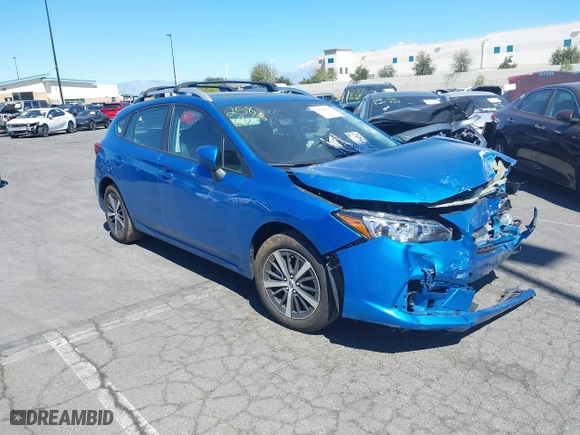 2022 Subaru Impreza Premium with VIN 4S3GTAD60N3721158, listed as a IAAI auction lot 41802241 with 12,971 mi miles. Bid and sale history available at carsss.com. Image 1.