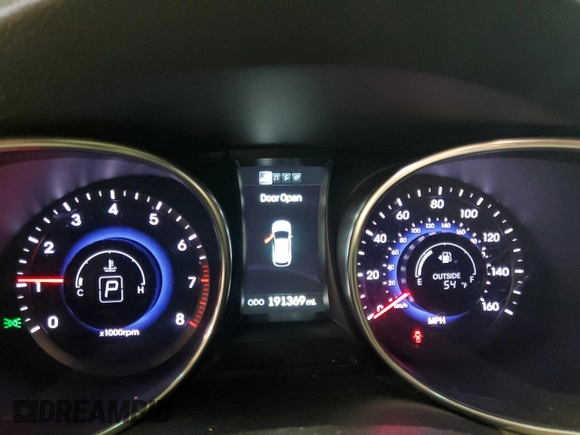 2014 Hyundai Santa Fe with VIN 5XYZUDLB2EG195133, listed as a Copart auction lot 52487195 with 191,369 mi miles and Non repairable. Bid and sale history available at DreamBid. Image 9.