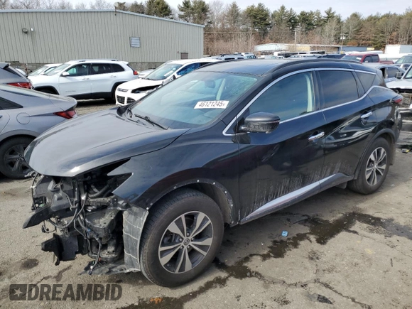 2019 Nissan Murano SL with VIN 5N1AZ2MS5KN113767, listed as a Copart auction lot 46121245 with 73,559 mi miles and Salvage Title. Bid and sale history available at DreamBid. Image 1.