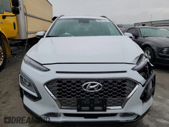 2021 Hyundai Kona Ultimate with VIN KM8K53A54MU657397, listed as a Copart auction lot 69861792 with 23,127 mi miles. Bid and sale history available at carsss.com. Image 5.