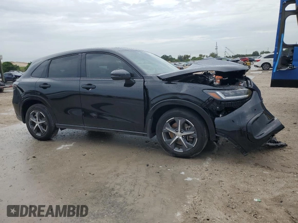 2023 Honda HR-V EX-L with VIN 3CZRZ1H75PM721050, listed as a Copart auction lot 63394005 with 28,218 mi miles and Non repairable. Bid and sale history available at DreamBid. Image 4.