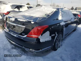 2017 Genesis G90 3.3T Premium with VIN KMHG34JA2HU032517, listed as a Copart auction lot 88543615 with 88,775 mi miles and Salvage Title. Bid and sale history available at carsss.com. Image 3.