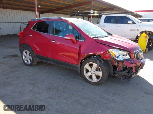 2016 Buick Encore with VIN KL4CJASB9GB607490, listed as a IAAI auction lot 41879376 with 85,643 mi miles. Bid and sale history available at carsss.com. Image 1.