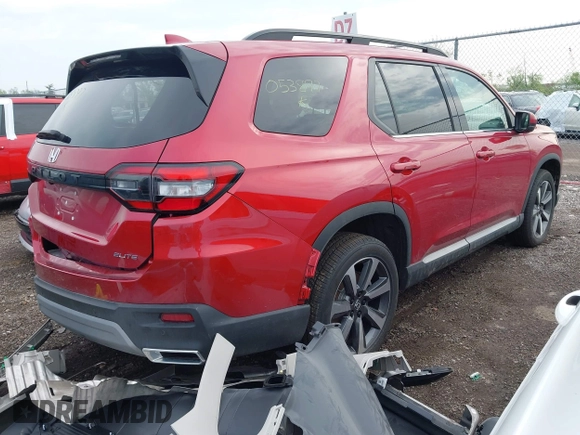 2025 Honda Pilot Elite z VIN 5FNYG1H82SB053897, wystawiony jako IAAI lot #42159290 z przebiegiem 6 168 mil mil oraz . Historia ofert i sprzedaży dostępna na DreamBid. Obrazek 4.