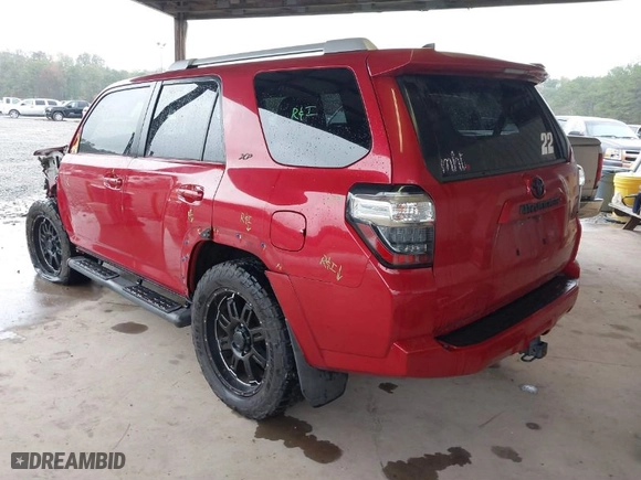 2018 Toyota 4Runner SR5 with VIN JTEZU5JR4J5187653, listed as a IAAI auction lot 40864701 with 96,730 mi miles. Bid and sale history available at carsss.com. Image 3.