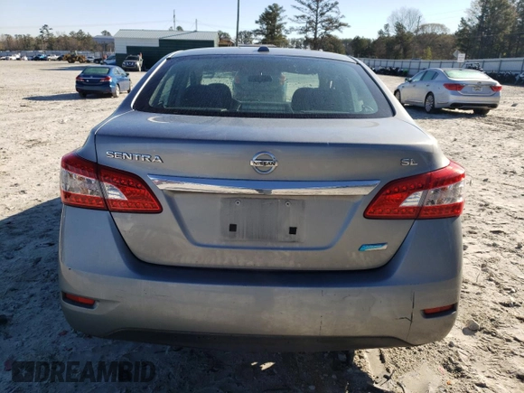 2013 Nissan Sentra SL with VIN 3N1AB7AP2DL648941, listed as a Copart auction lot 50247175 with 136,022 mi miles and Salvage Title. Bid and sale history available at DreamBid. Image 6.