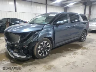 2024 Kia Carnival EX with VIN KNDNC5H34R6445165, listed as a Copart auction lot 49506815 with 15,426 mi miles and Salvage Title. Bid and sale history available at carsss.com. Image 1.