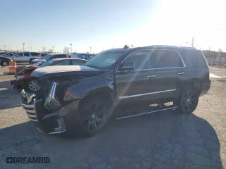 2016 Cadillac Escalade Premium Collection with VIN 1GYS4CKJ9GR457121, listed as a Copart auction lot 82835424 with 90,072 mi miles and Salvage Title. Bid and sale history available at carsss.com. Image 1.